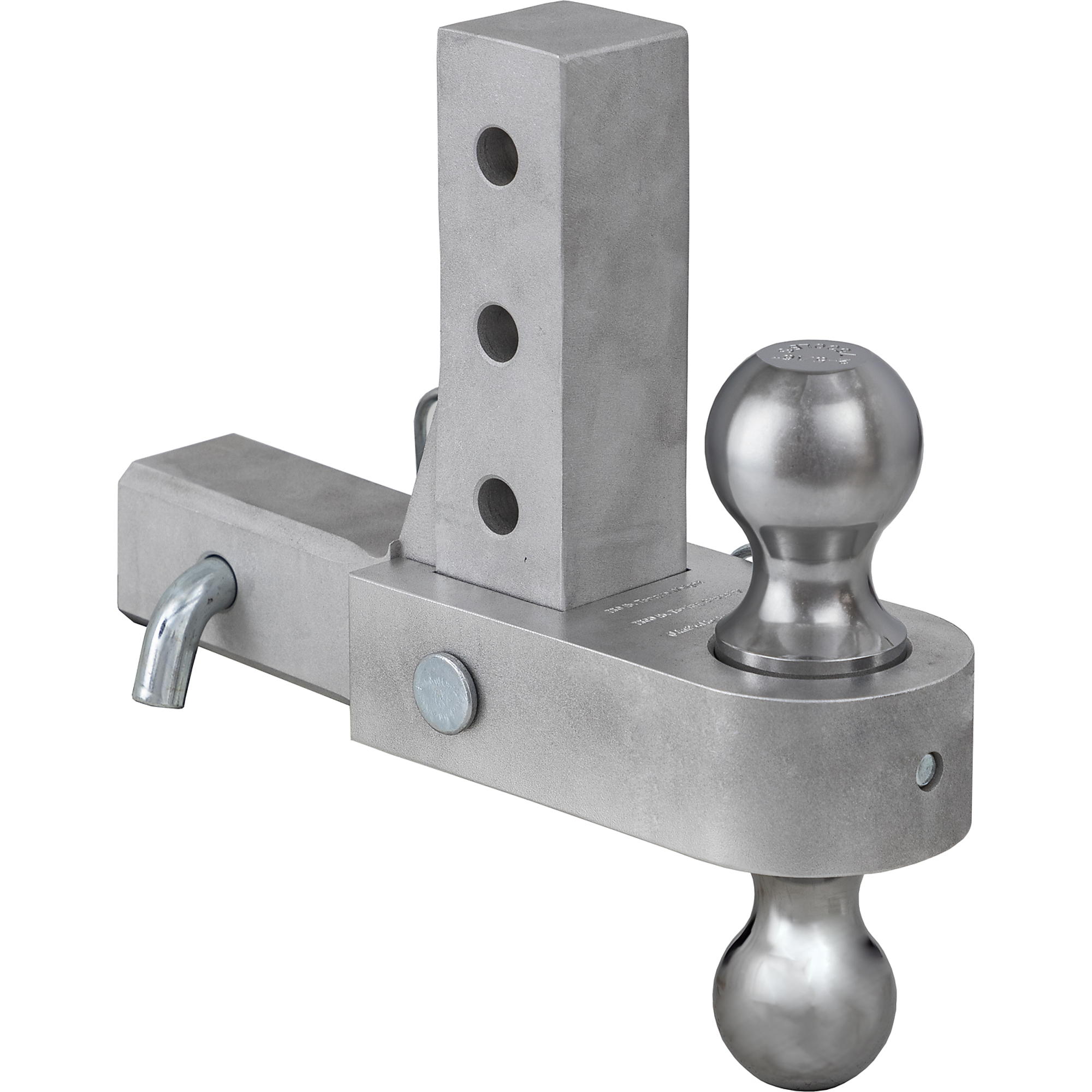 Buyers Products, Adjustable Dual Ball Hitch w/ Chrome Towing Balls, Gross Towing Weight Multiple lb, Ball Diameter Multiple in, Class Rating N/A, Model# 1802800
